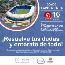 Somos Transparentes - Administraci&oacute;n y Gratuidad en los escenarios deportivos