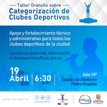 Taller gratuito Categorizaci&oacute;n de Clubes Deportivos