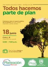 Jornada de participaci&oacute;n ciudadana del Plan Maestro de Espacio P&uacute;blico 