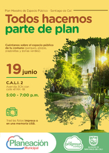 Jornada de participaci&oacute;n ciudadana Plan Maestro de Espacio P&uacute;blico Comuna 2 