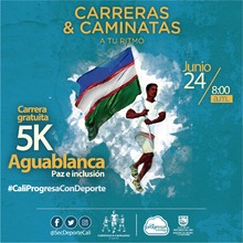 Carrera gratuita 5k Aguablanca - Paz e inclusi&oacute;n 