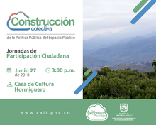 Jornada de construcci&oacute;n colectiva de la Pol&iacute;tica P&uacute;blica de Espacio P&uacute;blico