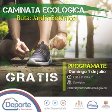 Caminata ecol&oacute;gica ruta Jard&iacute;n bot&aacute;nico