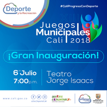 Inauguraci&oacute;n Juegos Municipales Cali 2018