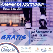 Caminata nocturna ruta Batacl&aacute;n