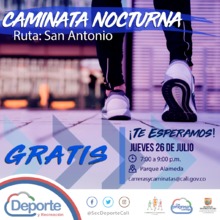 Caminata nocturna ruta San Antonio