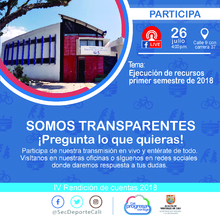 Somos Transparentes - Ejecuci&oacute;n de recursos primer semestre de 2018