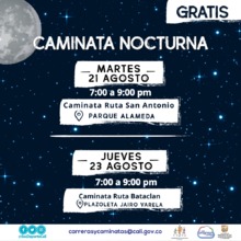 Caminata nocturna ruta Batacl&aacute;n