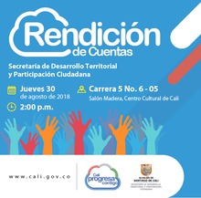 Rendici&oacute;n de cuentas Secretar&iacute;a de Desarrollo Territorial y Participaci&oacute;n Ciudadana