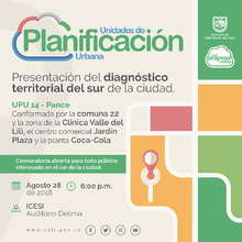 Presentaci&oacute;n del diagn&oacute;stico territorial del sur de la ciudad