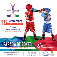 Parada de Boxeo categor&iacute;as sub 17 y sub 19