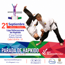 Parada de Hapkido categor&iacute;a sub 21