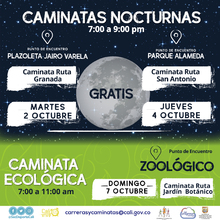 Caminata nocturna ruta San Antonio