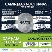 Caminata ruta Parque de Las Banderas Acueducto
