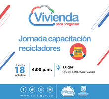Jornada capacitaci&oacute;n recicladores
