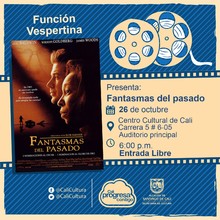 "Cine bajo las estrellas Pelicula: Fantasmas del pasado de Rob Reiner A&ntilde;o: 1996 Duraci&oacute;n: 130 minutos Estados Unidos - Sala 218 &ndash; Centro Cultural de Cali "