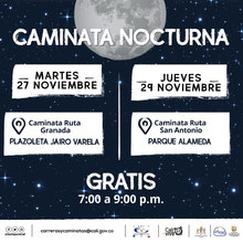 Caminata nocturna ruta Granada
