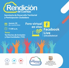 Tercera jornada de Rendici&oacute;n de Cuentas Secretar&iacute;a de Desarrollo Territorial y Participaci&oacute;n Ciudadana