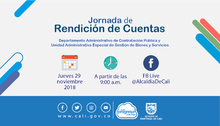 Rendici&oacute;n de cuentas del Departamento Administrativo de Contrataci&oacute;n P&uacute;blica y la Unidad Administrativa Especial de Gesti&oacute;n de Bienes y Servicios