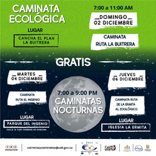 Caminata nocturna ruta El Ingenio