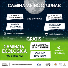 Caminata nocturna ruta Granada