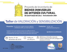 Taller de valoraci&oacute;n y sensibilizaci&oacute;n del proyecto de actualizaci&oacute;n del inventario de BIC