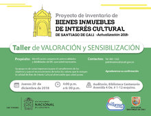 Taller de valoraci&oacute;n y sensibilizaci&oacute;n del proyecto de actualizaci&oacute;n del inventario de BIC