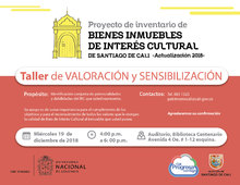 Taller de valoraci&oacute;n y sensibilizaci&oacute;n del proyecto de actualizaci&oacute;n del inventario de BIC
