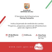 Rendici&oacute;n de cuentas Secretaria de Infraestructura