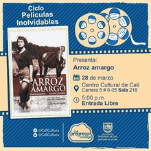 "Ciclo  Pel&iacute;culas inolvidables  Pel&iacute;cula: El sue&ntilde;o eterno de Howard Hawks A&ntilde;o: 1946 Duraci&oacute;n: 114 minutos Estados Unidos " - Sala 218 &ndash; Centro Cultural de Cali