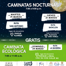 Caminata nocturna ruta Batacl&aacute;n