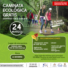 Caminata ecol&oacute;gica ruta La Bandera