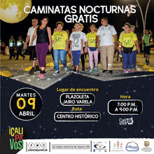 Caminata nocturna ruta Centro Hist&oacute;rico