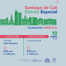 Socializaci&oacute;n comunas 3,9 y 22