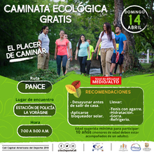 Caminata Ecol&oacute;gica ruta Pance