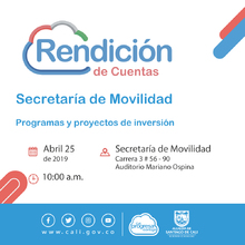Primera Rendici&oacute;n de Cuentas 2019