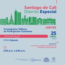 Talleres de Participaci&oacute;n Ciudadana Comunas 4 y 5	