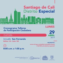 Talleres de Participaci&oacute;n Ciudadana Cultura