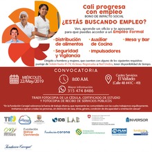 Convocatoria programa de empleo inclusivo
