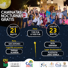 Caminata nocturna ruta Granada