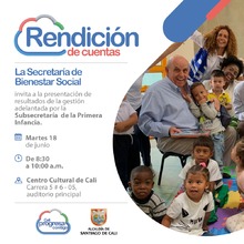 Rendici&oacute;n de Cuentas Subsecretar&iacute;a de Primera Infancia de Bienestar Social