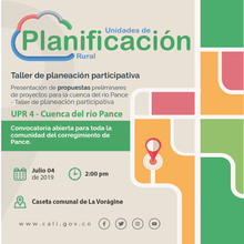 Presentaci&oacute;n de propuestas de proyectos - Pance (UPR 4) 
