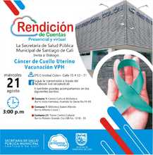 Rendici&oacute;n de Cuentas: Di&aacute;logo: C&aacute;ncer de Cuello Uterino - Vacunaci&oacute;n VPH