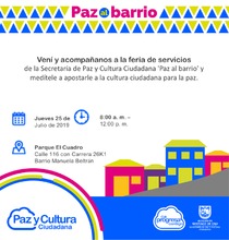 Feria de Servicios "Paz al Barrio"