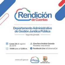 Rendicion de Cuentas del Departamento Administrativo de Gestion Juridica Publica