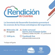 Secretar&iacute;a de Desarrollo Econ&oacute;mico realizar&aacute; segunda rendici&oacute;n de cuentas en agosto