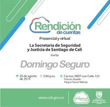 Convocatoria de Rendici&oacute;n de Cuentas Agosto 2019 de la Secretaria de Seguridad y Justicia