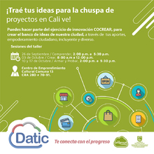 &iexcl;Tra&eacute; tus ideas para la chuspa de proyectos en Cali ve! (Sesi&oacute;n Armar y Probar)