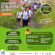 Caminata ecol&oacute;gica ruta Jard&iacute;n bot&aacute;nico