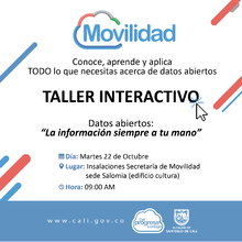 Taller interactivo de Datos Abiertos de la Secretar&iacute;a de Movilidad